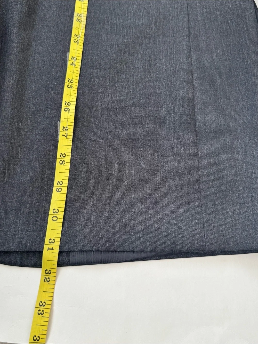 Vtg Hart Schaffner Marx 2 pc Suit 41R 34x30 Gray Gold Trumpeter Wool USA Made